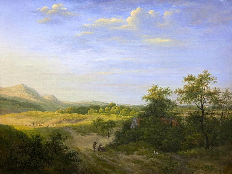 1775-Gerrit Jan Michaëlis - Paesaggio collinare nei pressi di Haarlem